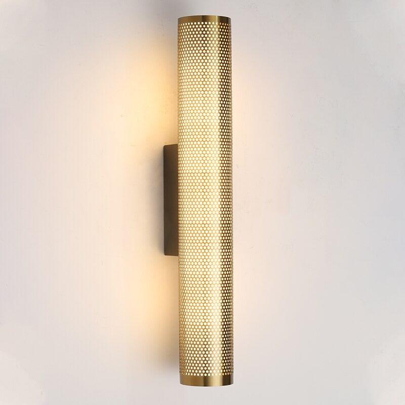 Gold Wandleuchte LED, Schlanke Wandlampe modern