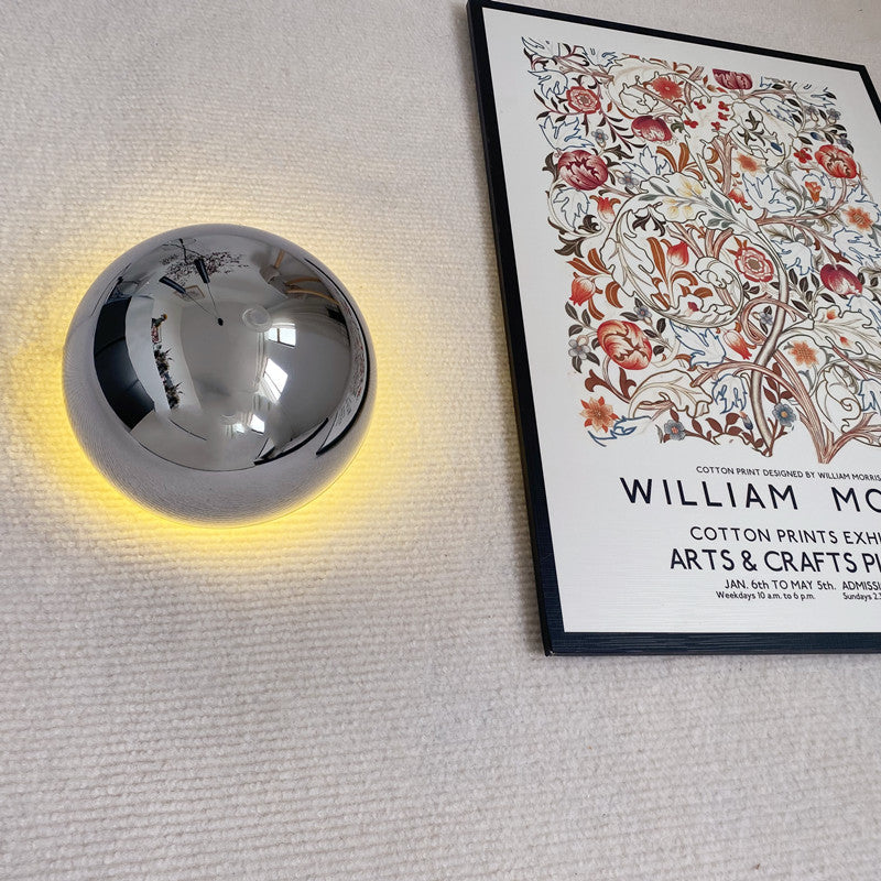 LED Wandleuchte indirekt Chrom, Wandlampe modern