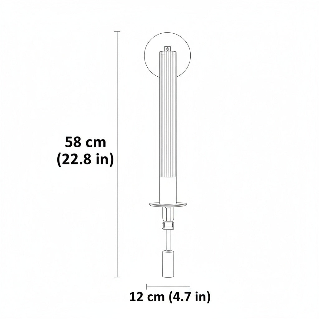 LED Wandleuchte Metall Glas, Moderne Wandlampe