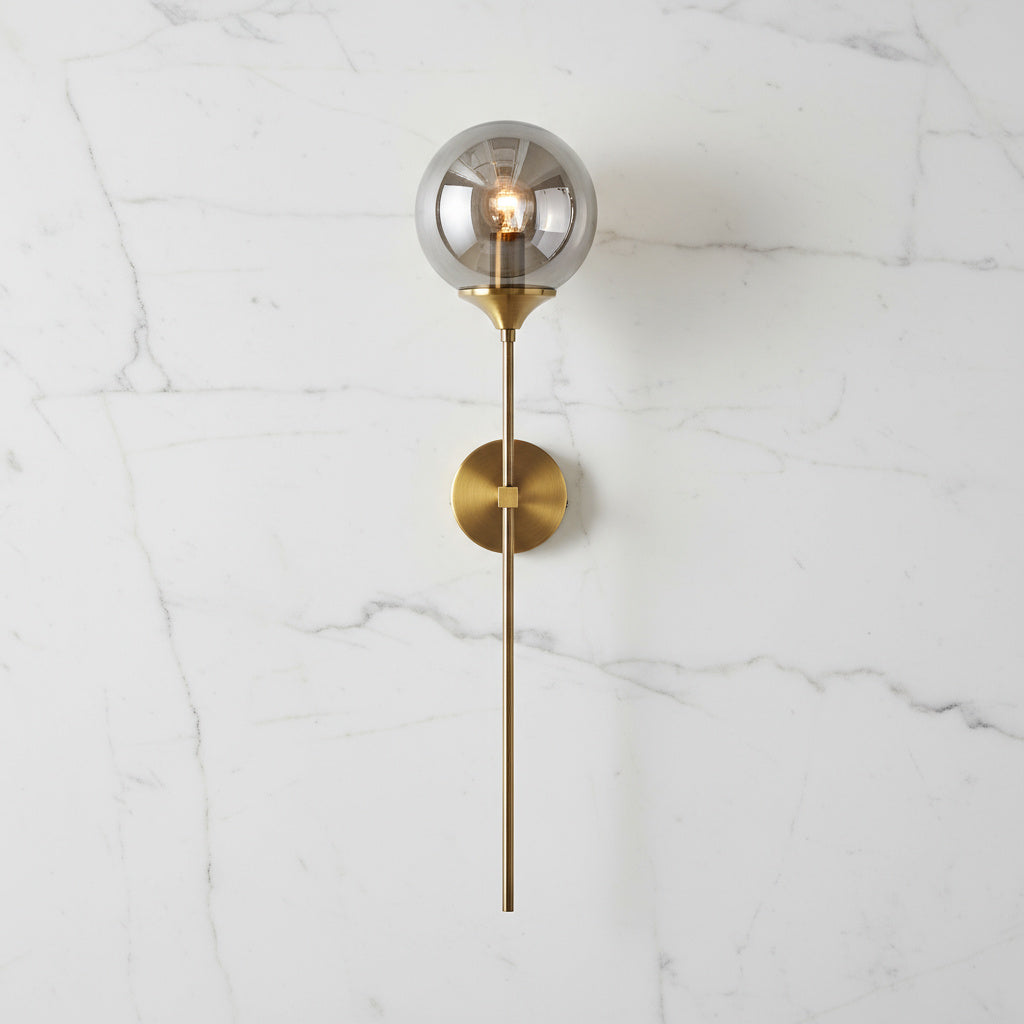 Moderne Wandlampe aus Metall und Glas – E27, Minimalistisches Design