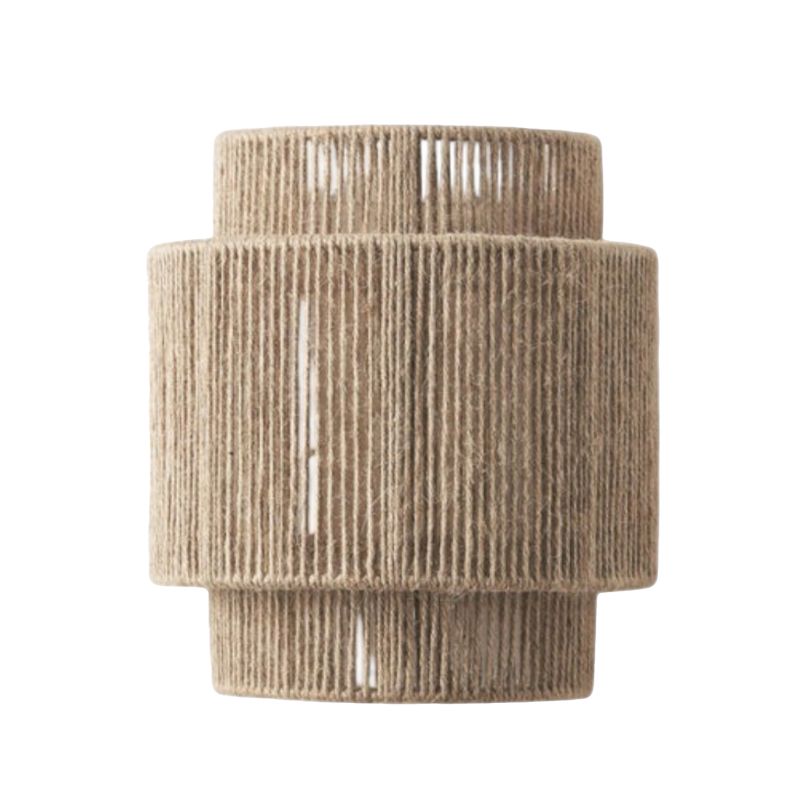 Jute Wandleuchte, Moderne Wandlampe Natur