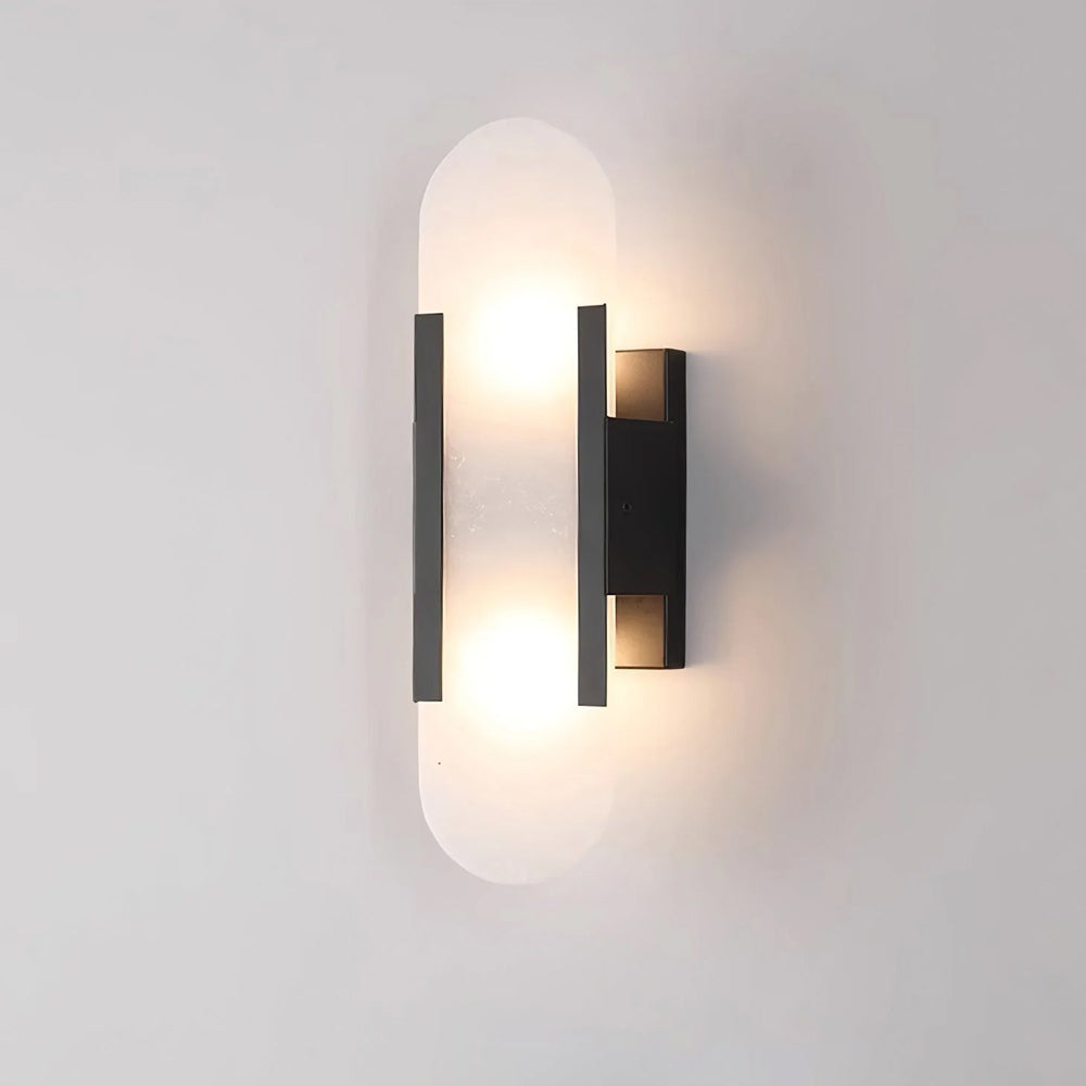Alabaster Wandlampe Geometrisch, Modernes Design Dimmbar