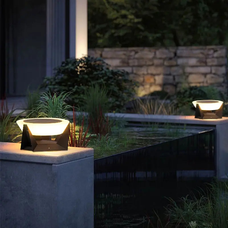 Solarleuchte Außen Edelstahl IP65, LED Gartenleuchte Modern & Wetterfest