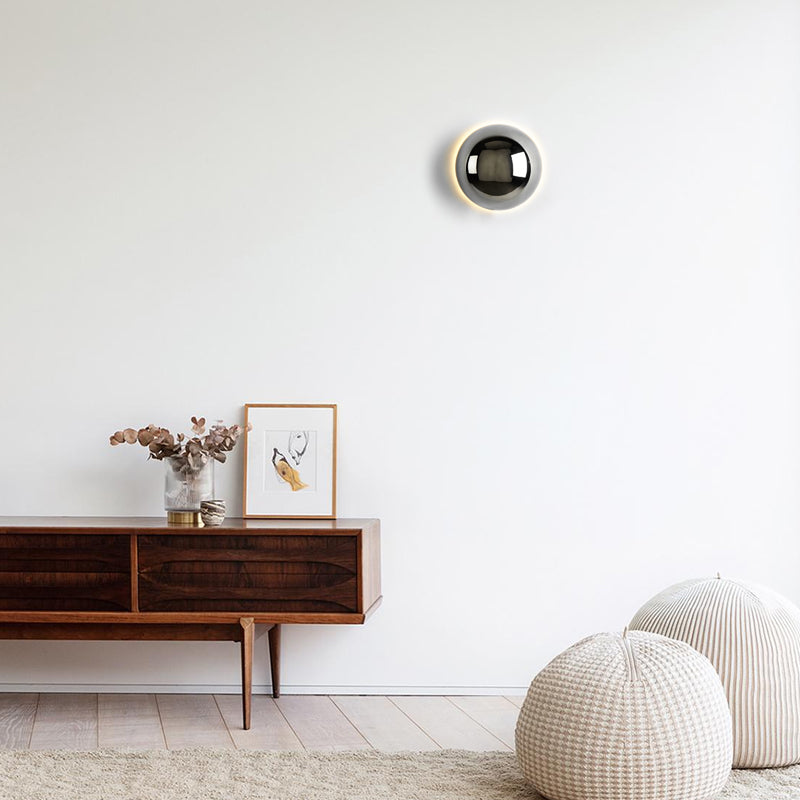 LED Wandleuchte indirekt Chrom, Wandlampe modern