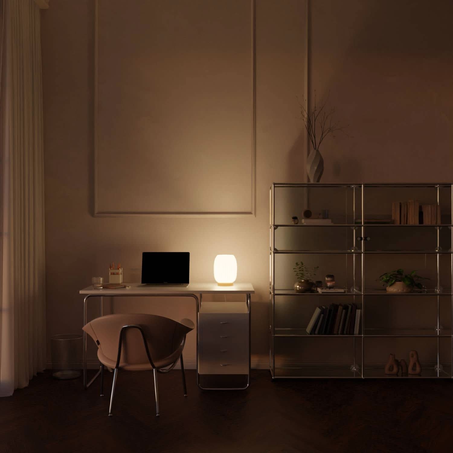 Origami Tischlampe LED, Design Tischleuchte modern