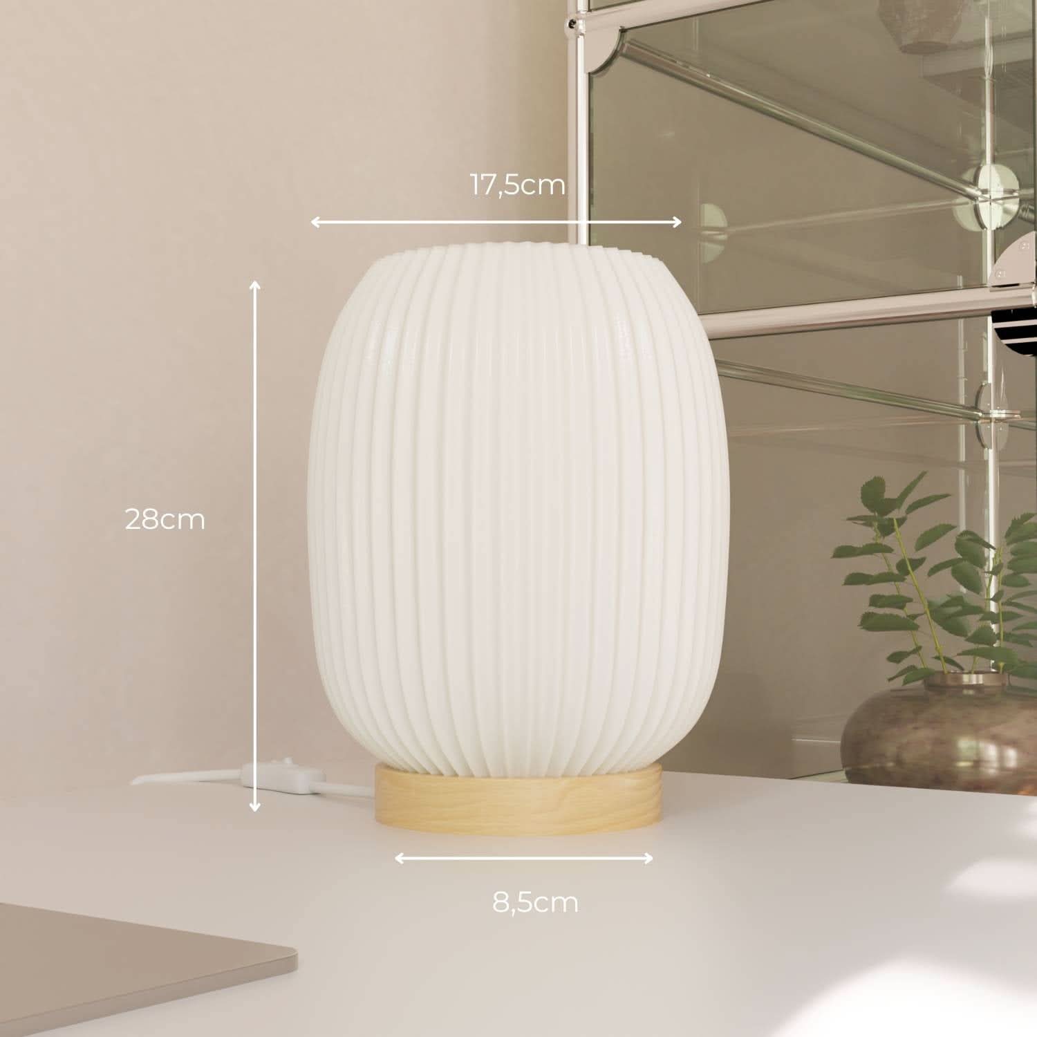 Origami Tischlampe LED, Design Tischleuchte modern