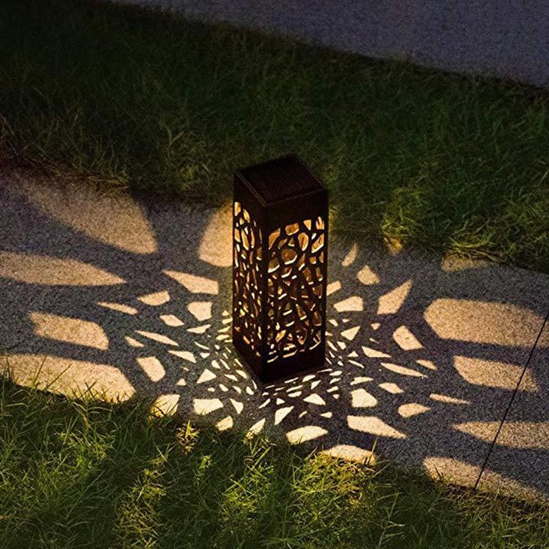 Solarleuchte Garten LED, Warmweiß, mit Dämmerungssensor, Wetterfest