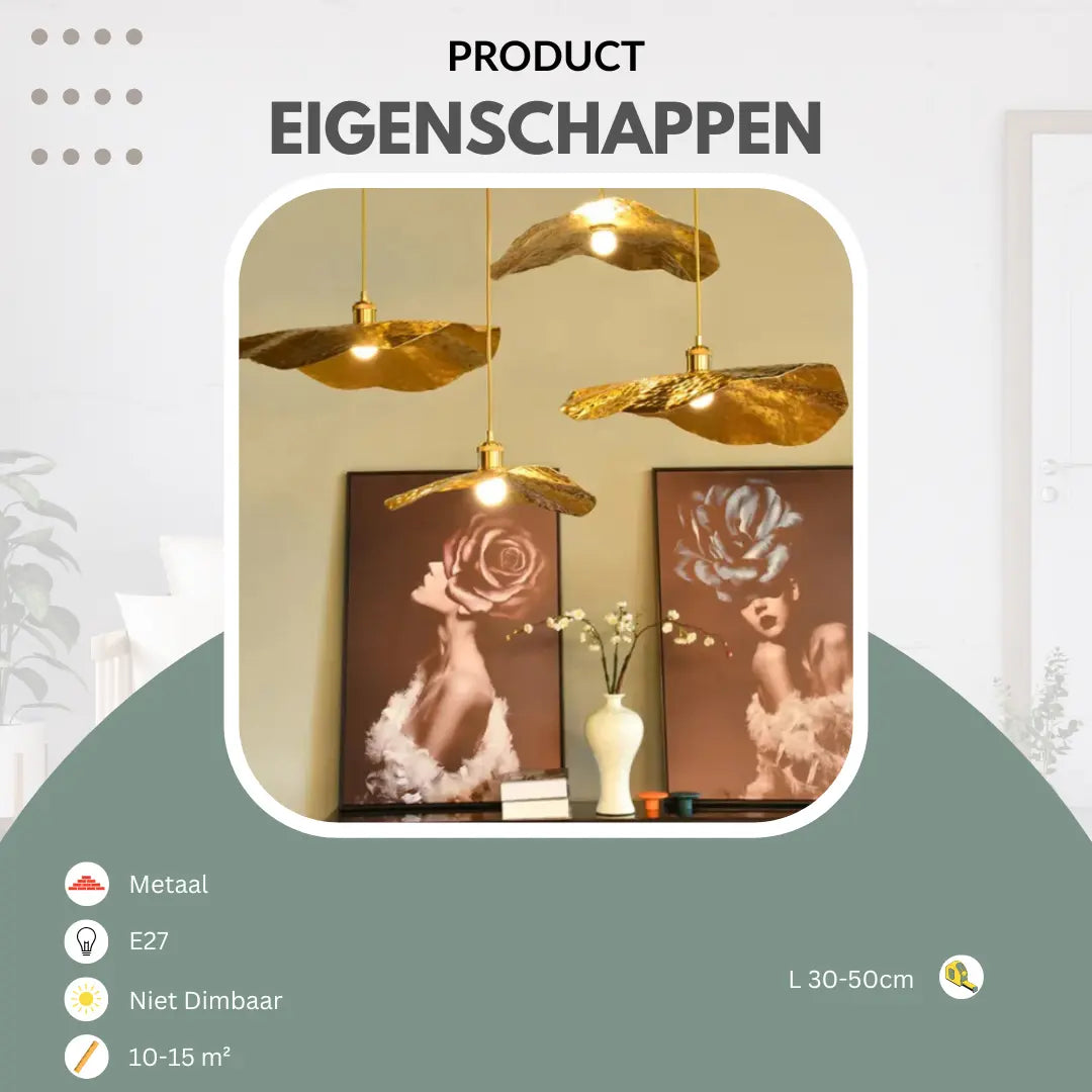 Hängelampe Rund Gold, Pendelleuchte Kugel E27 30/40/50 cm