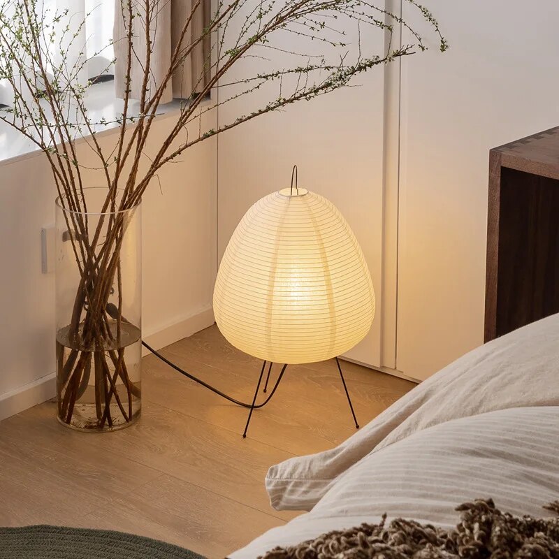 Reispapier Tischlampe, Japanische Papierlampe