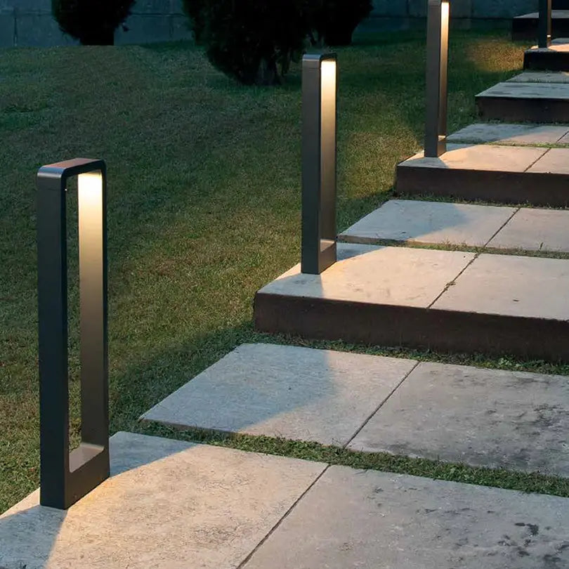 LED Wegeleuchte Garten Schwarz IP68, Außenleuchte Stehend 30/60/80 cm