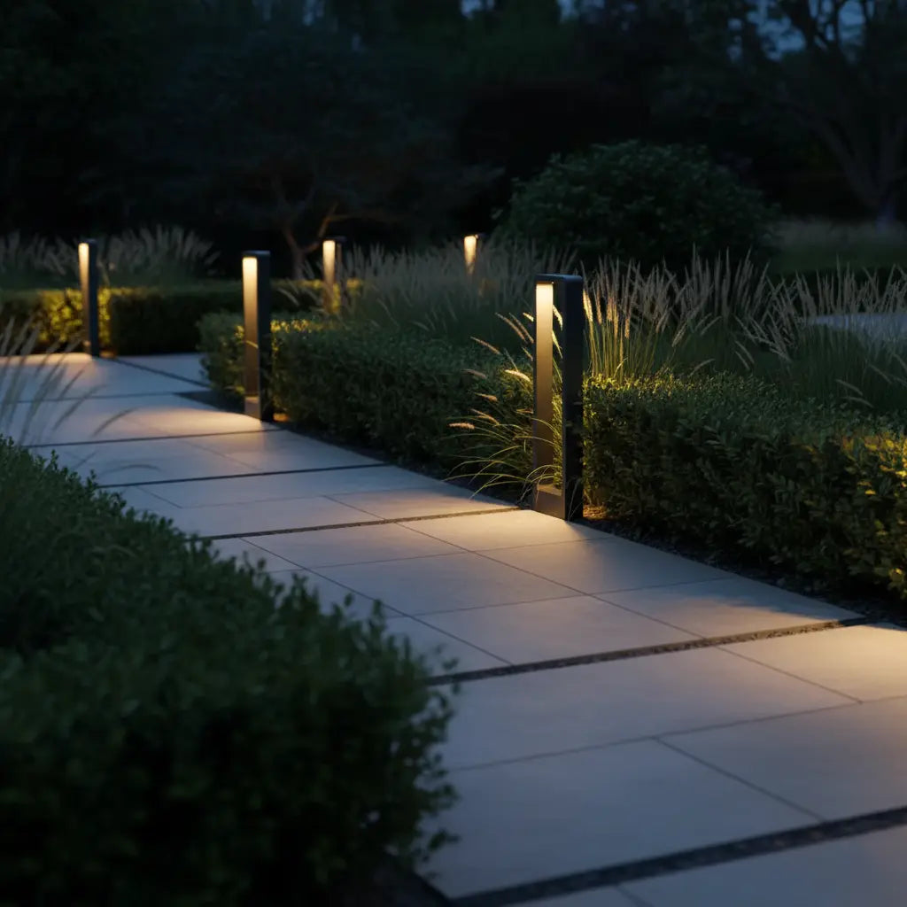 LED Wegeleuchte Garten Schwarz IP68, Außenleuchte Stehend 30/60/80 cm