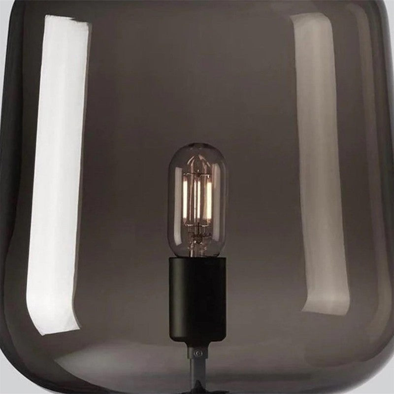 Glas Tischlampe höhenverstellbar, Moderne Tischleuchte