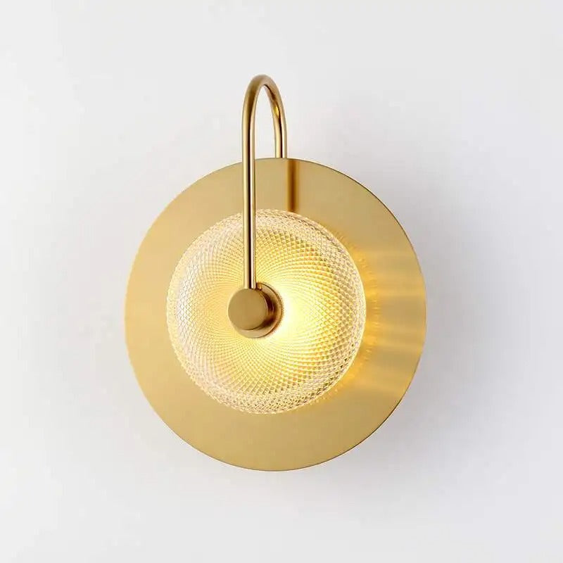 Messing Wandleuchte Glas, Wandlampe 2- oder 3-flammig