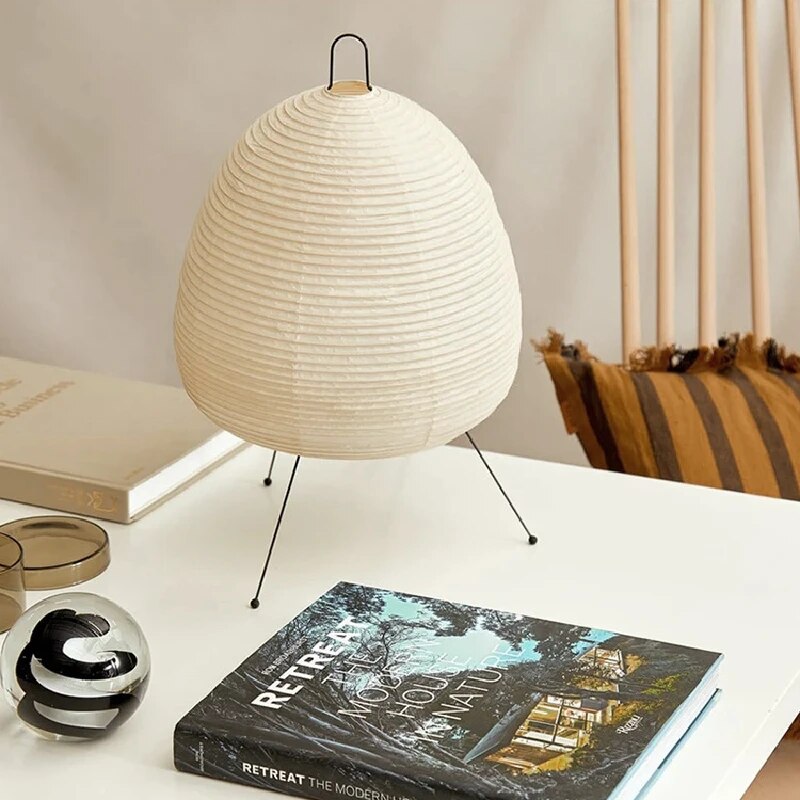 Reispapier Tischlampe, Japanische Papierlampe