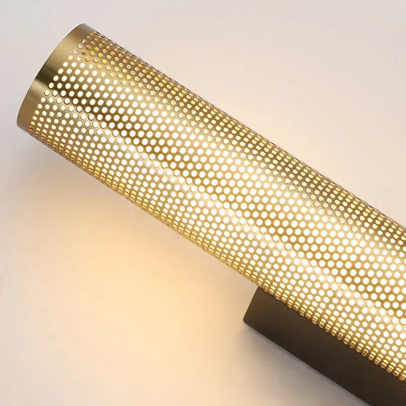 Gold Wandleuchte LED, Schlanke Wandlampe modern