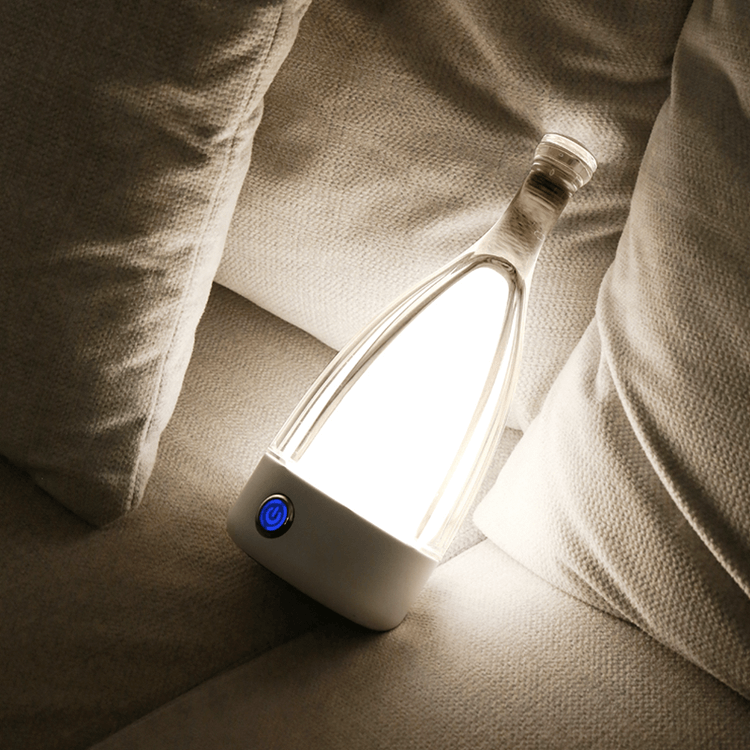 LED Flaschenlampe kabellos, Weinflasche Tischleuchte
